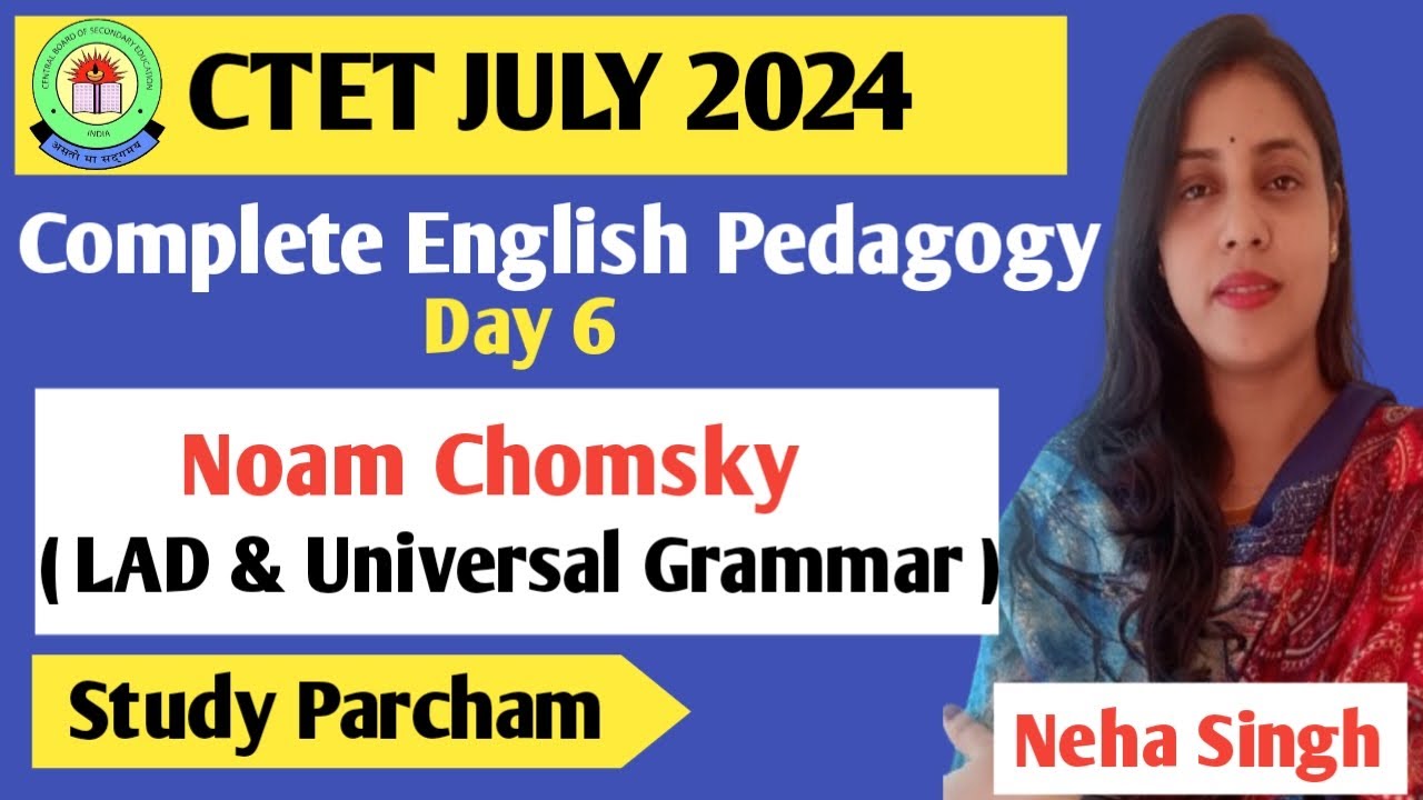 Complete English Pedagogy II CTET JULY 2024 II Topic Wise II Noam ...