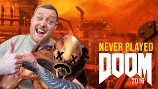 Gamer Plays DOOM for the first time (2016 game)