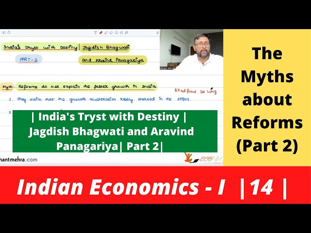 Indian Economics | India's Tryst with Destiny | Bhagwati and Panagariya | Part 2 |