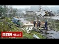 Japan hit by biggest typhoon in decades - BBC News