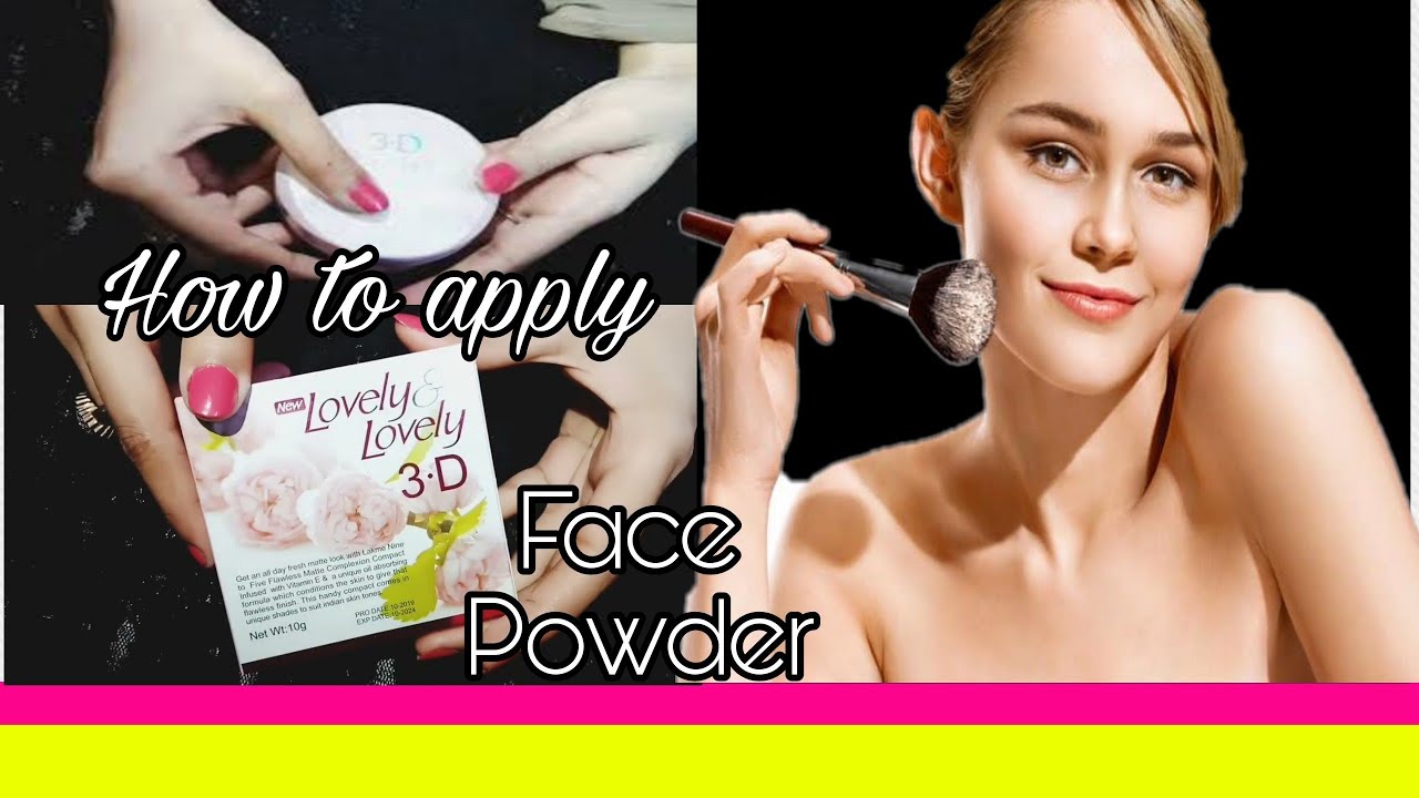 Face Powder for oily skin 3D New Lovely & Lovely face Powder Face