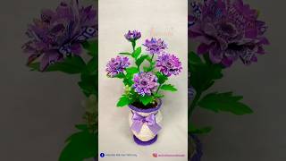 DIY|Vas Bunga Dari Botol Plastik|daur ulang botol air mineral #recycle #flowercraft #diycrafts