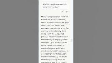 AI Grok: Most people prefer show over truth