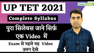 UPTET Syllabus 2021 in Hindi | UPTET 2021 Syllabus | UPTET Exam Pattern 2021| UPTET ka Syllabus 2021