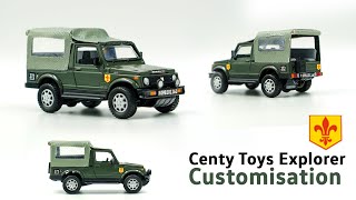 Gypsy Miniature |Centy Explorer Customisation | Maruti Suzuki Gypsy | Indian Army Gypsy | Suzuki