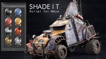 ShadeIt - Procedural Material Library for Arnold in Maya Script - Trailer