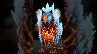 Fire met Ice? #shorts #short  #aiart #midjourney #leagueoflegends #werewolf #art