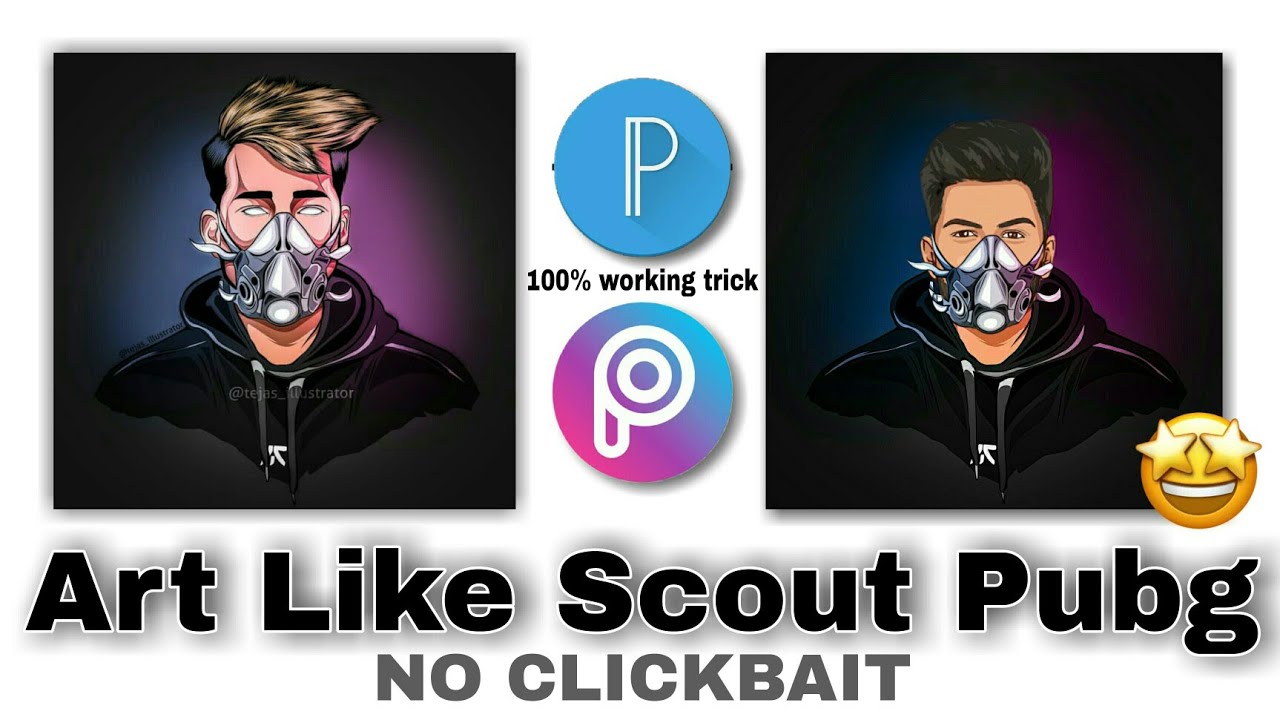 Vector Art Like Scout Pubg In Picsart Tejas Illustrator Art In Picsart Scout Pubg Illustration Youtube