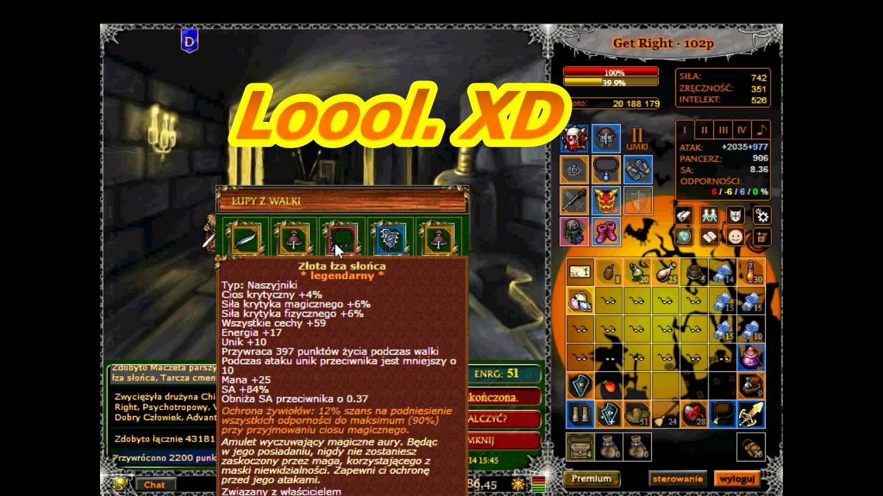 Margonem - Renegat Baulus (101 LVL - Tytan) LEGENDA !! 14.09.2014 (Jaruna)