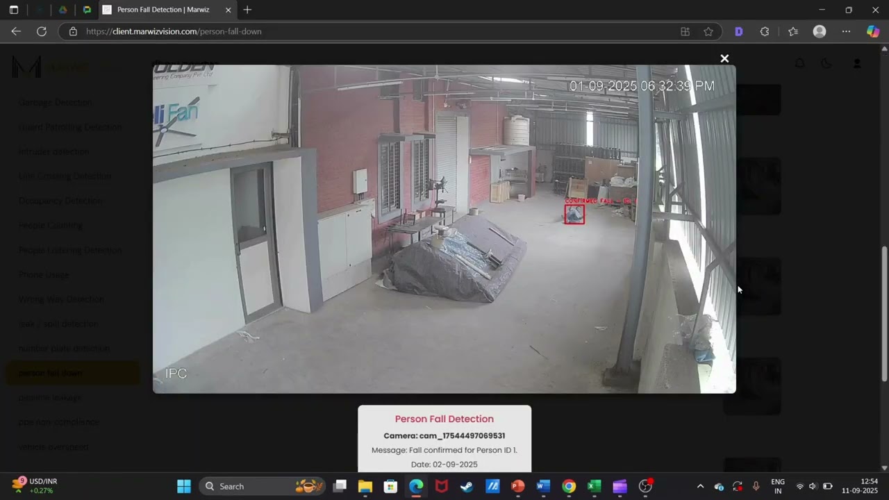 AI-Based Person Fall Detection 