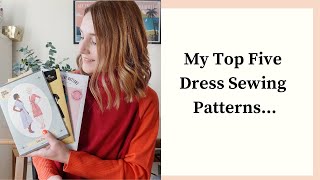 My top five dress sewing patterns | Examples of my makes and how I