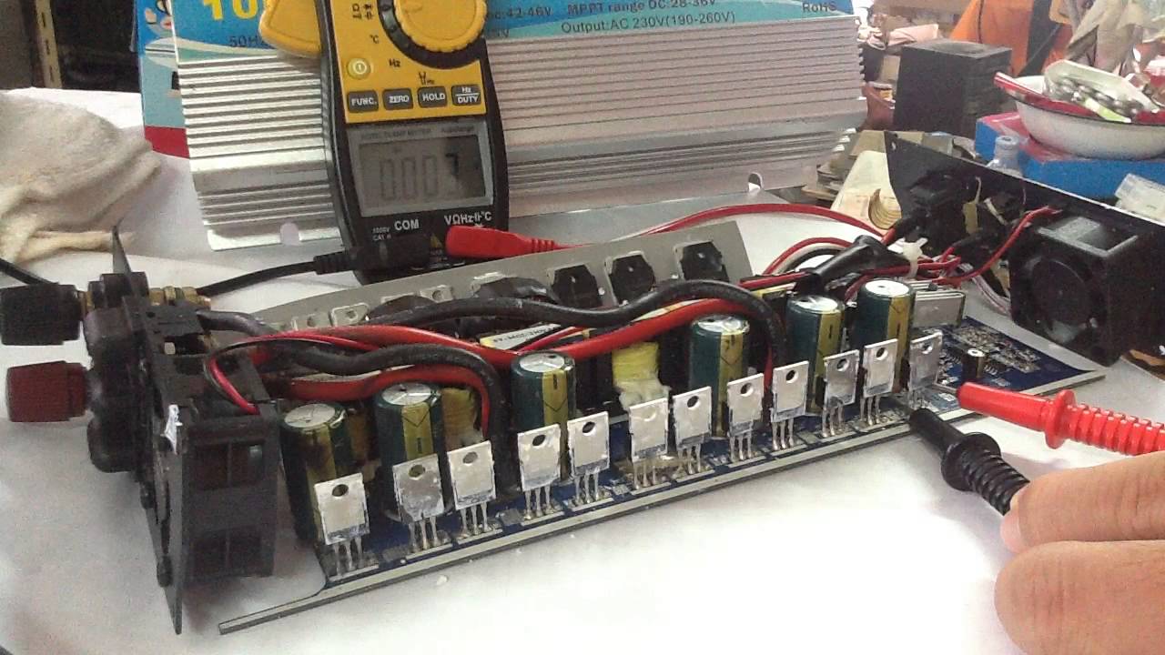 ซ่อม กริดไท Micro Grid Tie Inverter 1000w, 1kw repair - YouTube