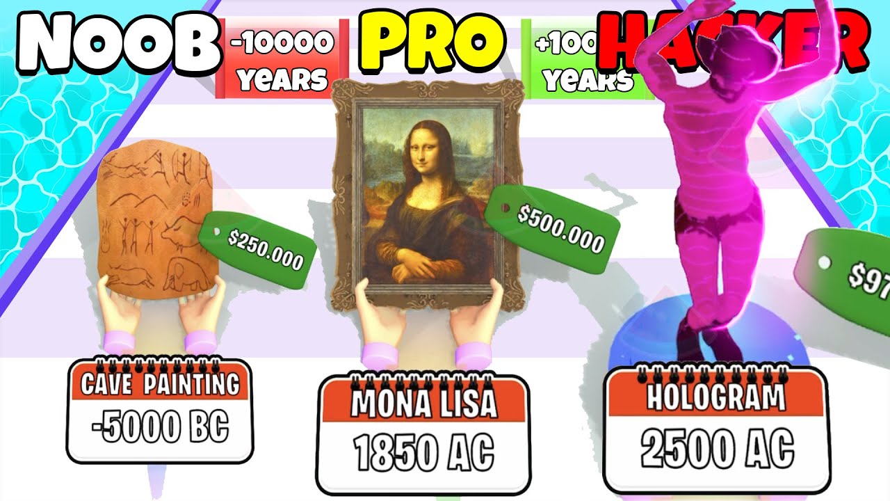 NOOB vs PRO vs HACKER - Art Evolve