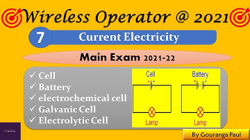 Current Electricity # 7 I Cell and Battery I WIRELESS OPERATOR (WBP) @ 2021I #YouniLearning