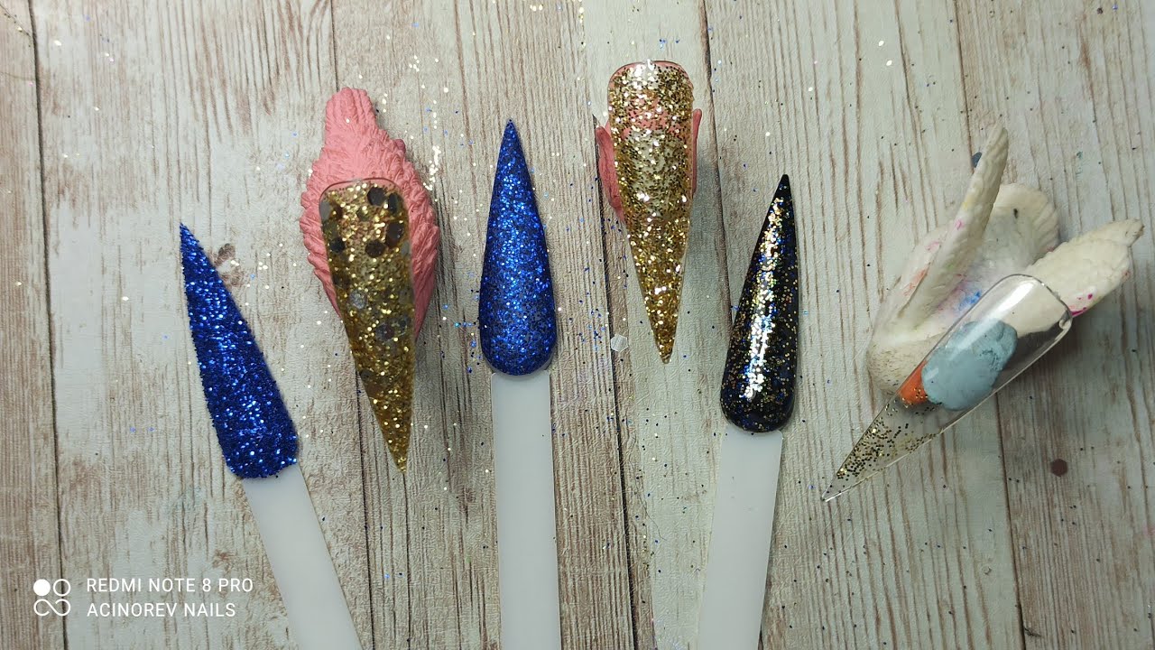 COMO USAR EL GLITTER (purpurina o diamantina) en los diseños de uñas