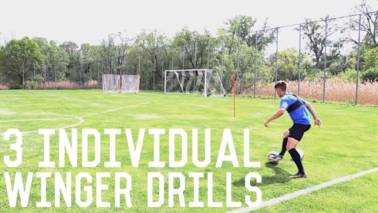 3 Individual Winger Drills Dribbling, Crossing and Shooting Drills