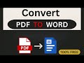 How to Convert PDF to Word Using iLovePDF  Easy &amp; Free Method
