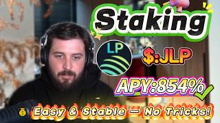 🧠 Solana staking for beginners — real JLP mining with stable 854.33% APY returns!