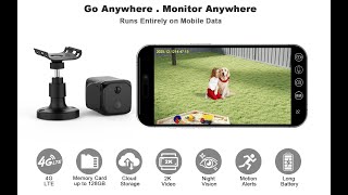 No Wi-Fi? No Problem! 100% Wire-Free 4G LTE Cellular Security Camera
