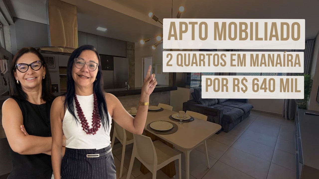 Apartamento em João Pessoa, Manaíra, mobiliado, 2 quartos por R$ 640 Mil
