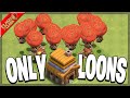 Grinding through TH4 with ONLY Loons! - Clash of Clans