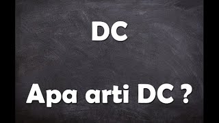 Apa arti kata DC [Disconnected] ?