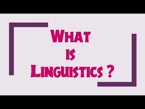 What is Linguistics? @quicknote
