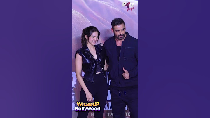Sharvari Wagh & John Abraham At The Trailer Launch of Vedaa Movie #sharvariwagh #johnabraham #vedaa