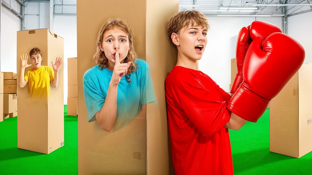 ЭКСТРЕМАЛЬНЫЕ Прятки в Огромных Коробках CHALLENGE!