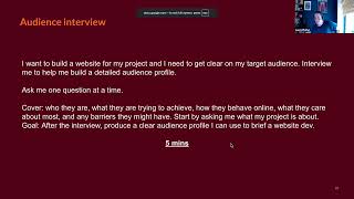 Creating a Practical Project Website with AI Support