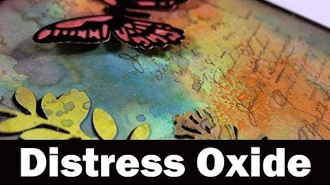 Distress oxide inks | making a card