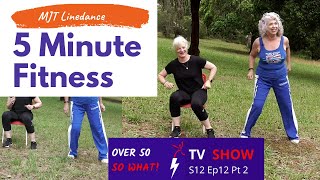 5 Minute Fitness - MJT Linedance - fun fitness after 50 with Carol with chair option