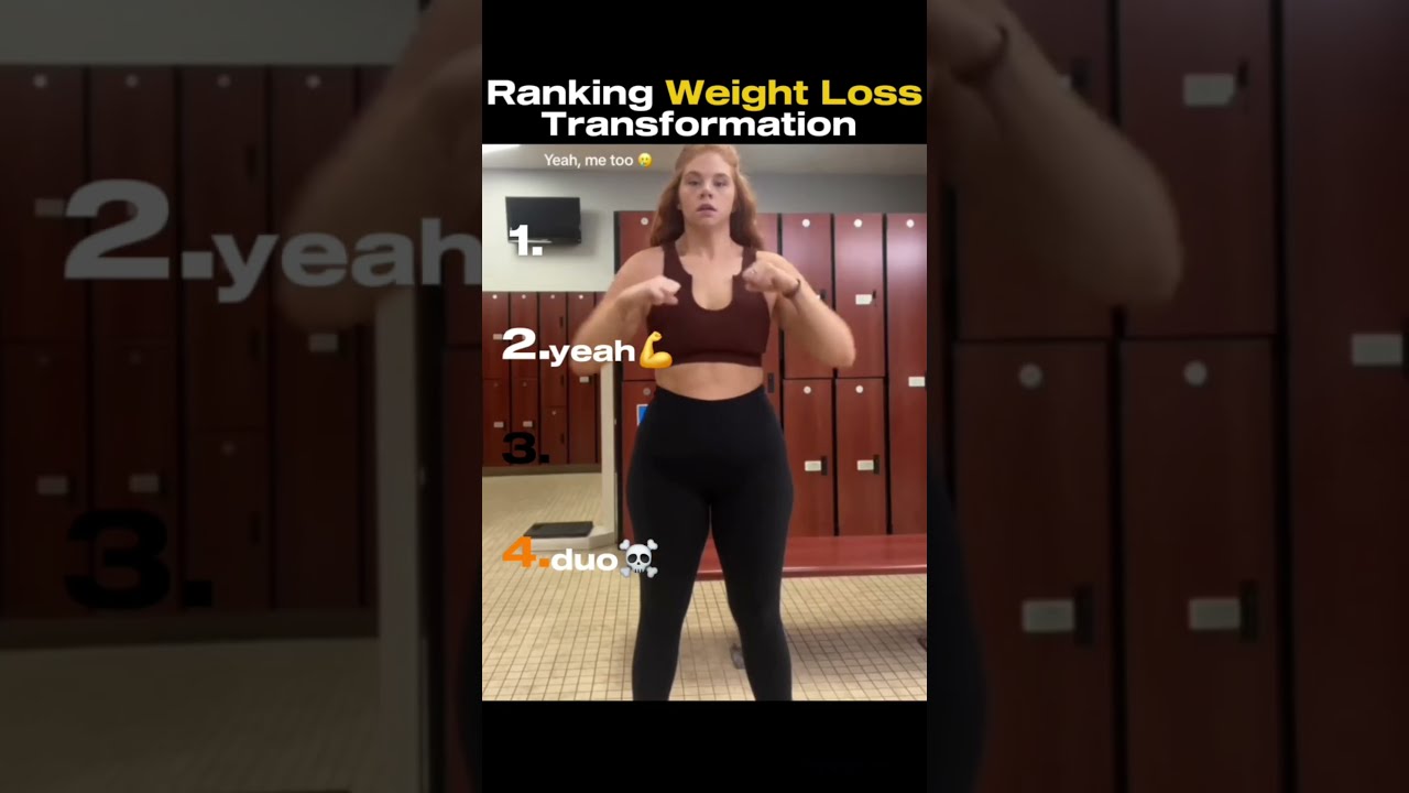 Ranking Weight Loss Transformation Shorts Funny Meme