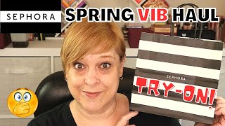 SEPHORA VIB SPRING SALE HAUL PRODUCT TRY-ON