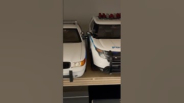 1/18 Scale Police Parking under my desk #random #police #cars #cops #diecast #toys #retro #reels