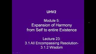 UHV-III 38 M5 L23 3  All Encompassing Resolution  3 2 Wisdom