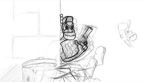 Frame by Frame animation time-lapse using PROCREATE on IPAD (OldCartoon)