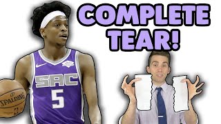 De'Aaron Fox Suffers SERIOUS Ankle Sprain | Doctor Explains Grade1-3 and Healing