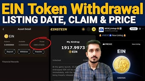 Einstein EIN Airdrop Withdrawal Form Satoshi App | Einstein Airdrop Claim/Listing/Vesting Schedule
