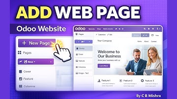 How to Add a Web Page in Odoo Website | Complete Odoo 19 Tutorial | C B Mishra