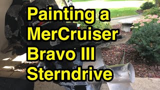 Sterndrive Care, Painting My Bravo III Boating Vlog Episode 4