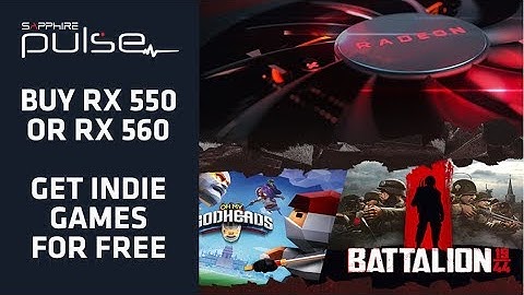 Radeon RX 550 & 560 Bundle - Get Indie Games from Square Enix Collective !