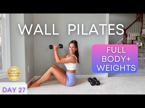 30 Day Wall Pilates Challenge Printable | Wall Stretch Fitness | Quick  Workout digital | Reshape body | Wall Pilates