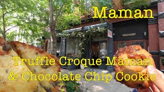 Truffle Croque Maman 🥪  & Chocolate Chip Cookie 🍪 @Maman Soho 😋