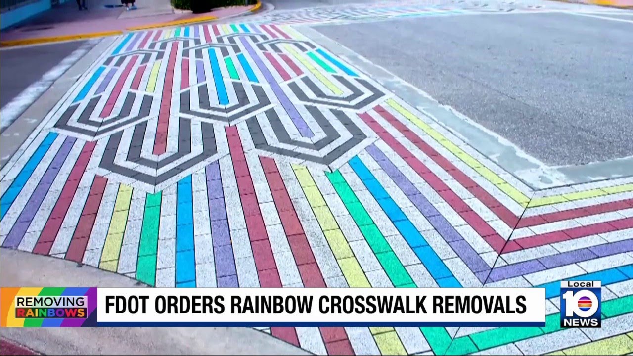 FDOT orders rainbow crosswalk removals