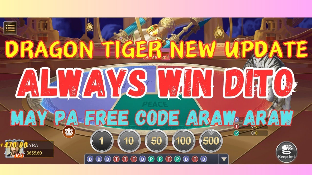 PHOENIX GAME DRAGON TIGER NEW UPDATE ALWAYS WIN DITO MAY PA FREE CODE ARAW ARAW