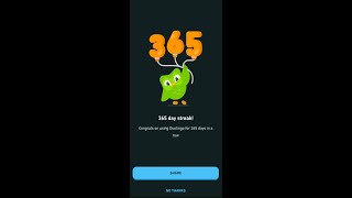 I Hit 365 Day Streak on Duolingo