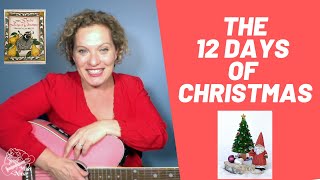 Children's Christmas Song - The 12 Days Of Christmas - Sing \& Read Along to Jan Brett's Book