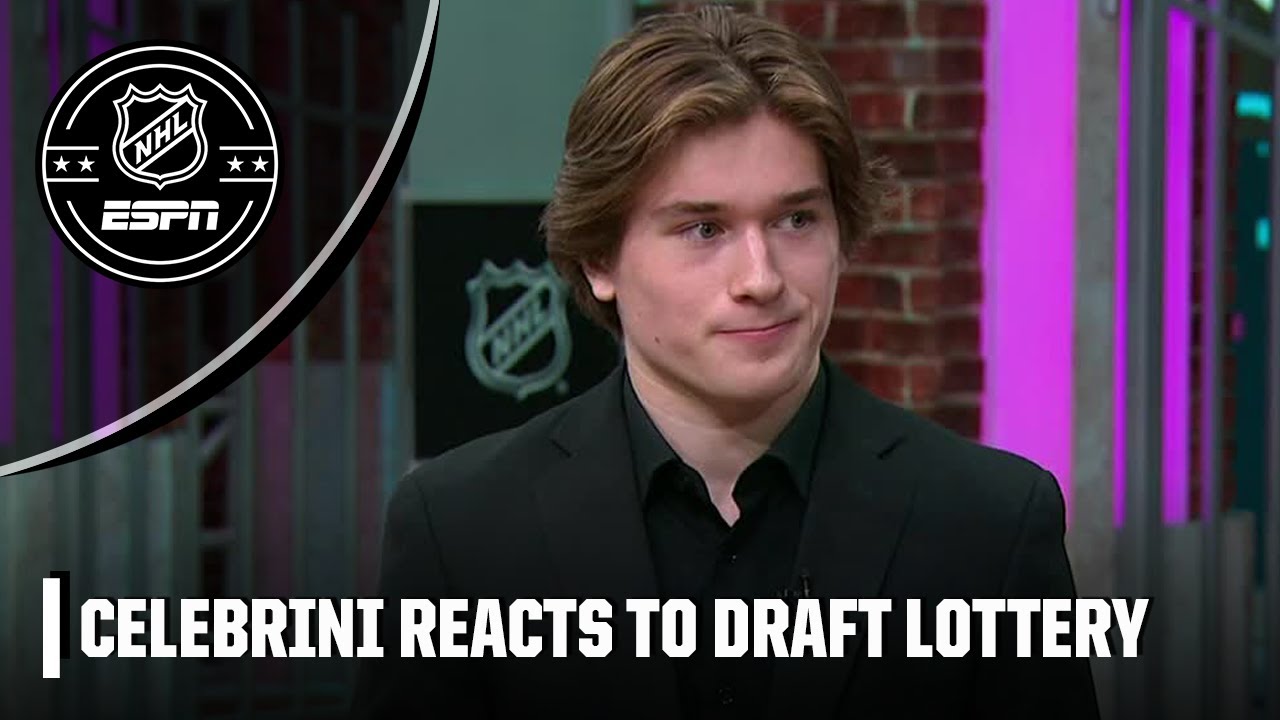 Macklin Celebrini speaks after Sharks win top pick in 2024 draft | NHL