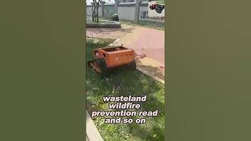 petrol speed of travel 6km/h 360 degree rotation remote control track lawn mower